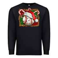 Black baseball christmas Premium Sweatshirt - FaDigitalArtStudio