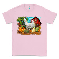 Bubblegum Pink Fall Chicken Classic Tee - LillyAllenDesigns
