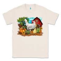 Natural Fall Chicken Classic Tee - LillyAllenDesigns