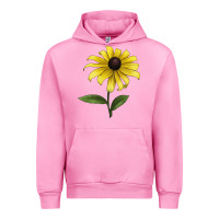 Fuchsia Pink Black Eyed Susan Flower Illustrations Urban Hoodie - LillyAllenDesigns