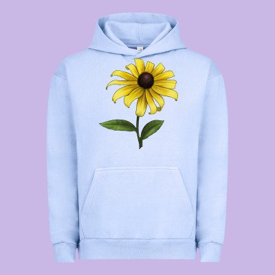 Black Eyed Susan Flower Illustrations Urban Hoodie Designed By Lillyallendesigns