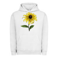 Pigment Lunar Rock Black Eyed Susan Flower Illustrations Urban Hoodie - LillyAllenDesigns