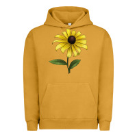Pigment Peanut Butter Black Eyed Susan Flower Illustrations Urban Hoodie - LillyAllenDesigns