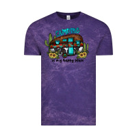 Cloud Purple camping is my happy place2 Vintage Tee - JahusDesignShop