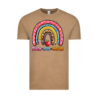 Vintage Coffee teach love inspire rainbow Vintage Tee - Artiststas