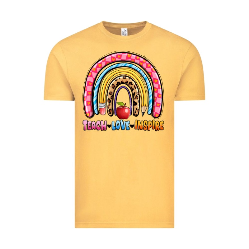 Teach Love Inspire Rainbow Vintage Tee by Artiststas | Teevron