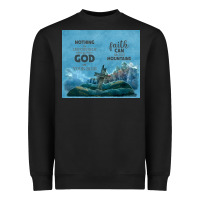 Black nothing is impossible with cross Heavyweight Sweatshirt - TumblerDesignByShophia