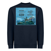 Navy nothing is impossible with cross Heavyweight Sweatshirt - TumblerDesignByShophia