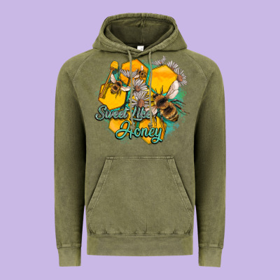Sweet Like Honey Vintage Hoodie Designed By Artiststas