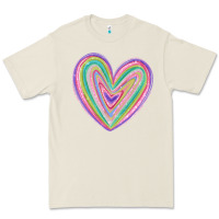 Bone valentine's day colorful heart Premium Tee - MaliasSmallBusiness