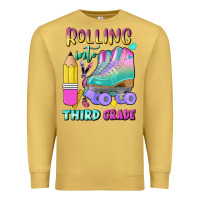Antique Gold rolling into third grade Premium Sweatshirt - BundleAndBundleShop