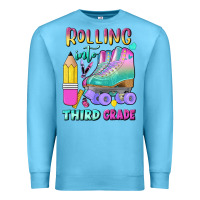 Ocean Blue rolling into third grade Premium Sweatshirt - BundleAndBundleShop