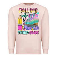 Pale Pink rolling into third grade Premium Sweatshirt - BundleAndBundleShop