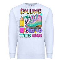 White rolling into third grade Premium Sweatshirt - BundleAndBundleShop