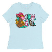 Cow Girl Western Boots Ladies Tee | Teevron