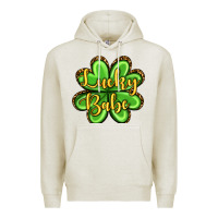 Oatmeal Heather St. Patrick's Lucky babe Premium Hoodie - OliviaCreatesArt