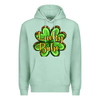 Seafoam St. Patrick's Lucky babe Premium Hoodie - OliviaCreatesArt