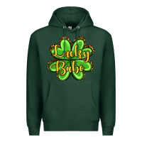 Sports Green St. Patrick's Lucky babe Premium Hoodie - OliviaCreatesArt