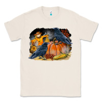 Natural Fall Background With Crow Classic Tee - LillyAllenDesigns