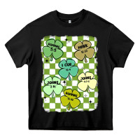 Black shamrock religious Heavy Core Tee - MaliasSmallBusiness