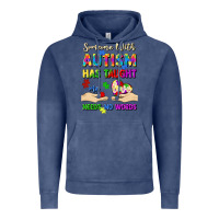 Vintage Denim someone with autism has taught me love needs no wo Vintage Hoodie - Artiststas