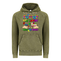 Vintage Olive someone with autism has taught me love needs no wo Vintage Hoodie - Artiststas