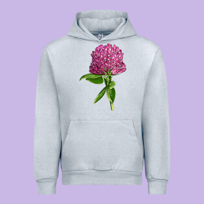 Red Clover Illustrations Urban Hoodie Designed By Lillyallendesigns