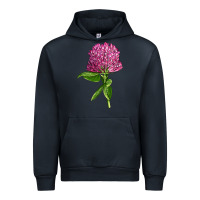 Navy Red Clover Illustrations Urban Hoodie - LillyAllenDesigns
