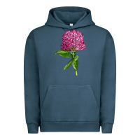 Pigment Midnight Navy Red Clover Illustrations Urban Hoodie - LillyAllenDesigns