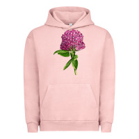 Pigment Salmon Red Clover Illustrations Urban Hoodie - LillyAllenDesigns