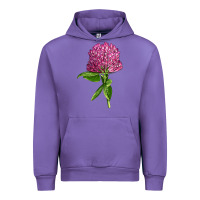 Tulip Red Clover Illustrations Urban Hoodie - LillyAllenDesigns