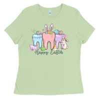 Matcha happy easter teeth Ladies Tee - MaliasSmallBusiness