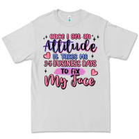 Dove Grey once i get an attitude Premium Tee - MaliasSmallBusiness