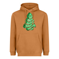 Meerkat green christmas cake Heavyweight Hoodie - FaDigitalArtStudio