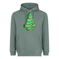 Sage green christmas cake Heavyweight Hoodie - FaDigitalArtStudio
