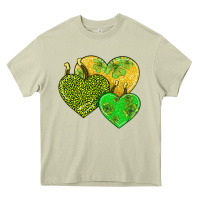 Mossy st patricks day hearts Heavy Core Tee - AdoDesignShop