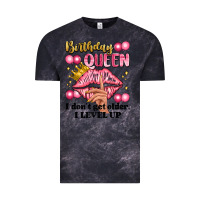 Cloud Black birthday queen i dont get older i level up Vintage Tee - Artiststas