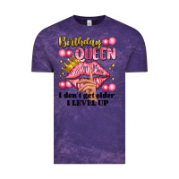 Cloud Purple birthday queen i dont get older i level up Vintage Tee - Artiststas