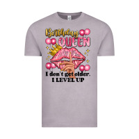 Vintage Zinc birthday queen i dont get older i level up Vintage Tee - Artiststas