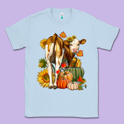 Fall Heifer Classic Tee Designed By Lillyallendesigns