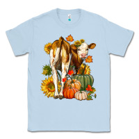 Dusty Blue Fall Heifer Classic Tee - LillyAllenDesigns