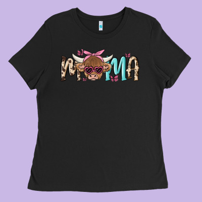 Mama Cow Ladies Tee Designed By Maliassmallbusiness