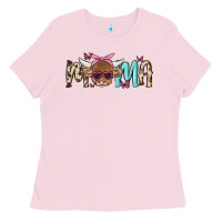 Bubblegum Pink mama cow Ladies Tee - MaliasSmallBusiness