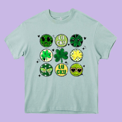 St Patrick's Day Heavy Core Tee Designed By Maliassmallbusiness