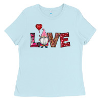 Baby Blue valentine's day gnomes love Ladies Tee - RanaPortraitStore