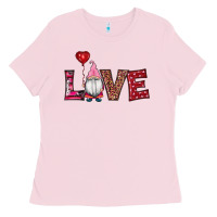 Bubblegum Pink valentine's day gnomes love Ladies Tee - RanaPortraitStore