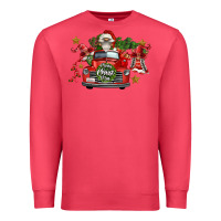 Cardinal merry christmas truck gnomies Premium Sweatshirt - FaDigitalArtStudio
