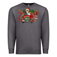 Charcoal Heather merry christmas truck gnomies Premium Sweatshirt - FaDigitalArtStudio