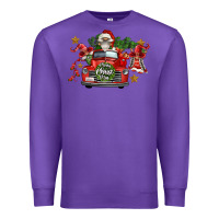Purple merry christmas truck gnomies Premium Sweatshirt - FaDigitalArtStudio