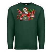 Sports Green merry christmas truck gnomies Premium Sweatshirt - FaDigitalArtStudio